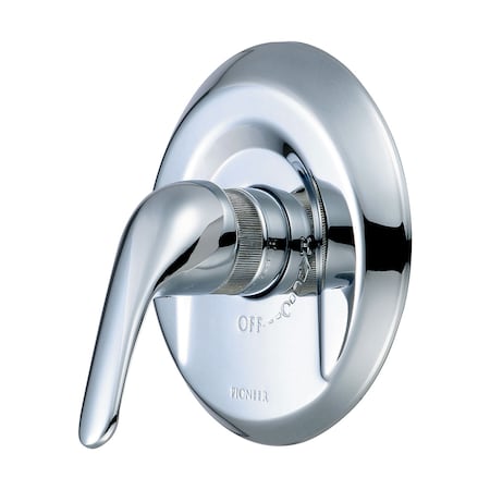 Pioneer Industries Single Handle Valve Trim Set, Wallmount, Polished Chrome T-4LG400